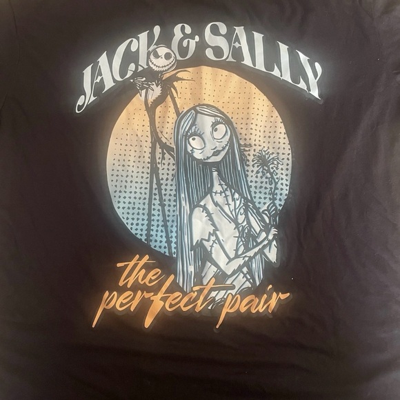 Disney Nightmare Before Christmas Womens Tshirt Black XXL Short Sleeve Cotton - Picture 3 of 8